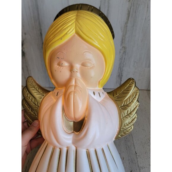 Vintage Grand ventures blow mold Angel cherub girl home lawn decor Xmas - Picture 7 of 8